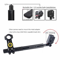 STY Einstellbarer Winkel Selfie Stick Fahrrad lenker Kamera halter Montages atz Motorrad mit Ein beins tativ halter