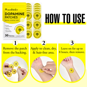 Acentiallabs, refahı iyileştirir-duygusal denge Dopamin güçlendirici takviyesi Transdermal yamaları geliştirir - Product Image 6