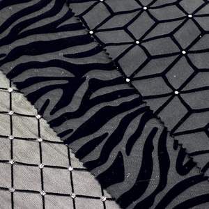 Tela de Malla de Poliéster y Elastano con Rayas Flocadas y Patrones Brillantes, Tela de Malla para Camisetas Transparentes y Sensuales para Mujer - Product Image 6