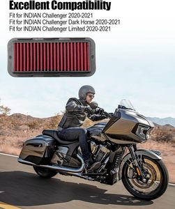 Filtre à air ovale ultra-court RU-1820 pour motos 125-400cc et petits VTT à espace limité RU1820 - Product Image 5