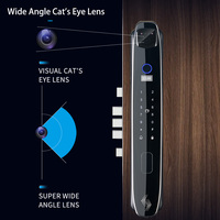 Cerradura Inteligente para Puerta CS7 con Reconocimiento Facial 3D, Aleación de Aluminio, Funciona con Tuya WiFi, Control Remoto, Alarma Antirrobo, Fácil Instalación, Nube