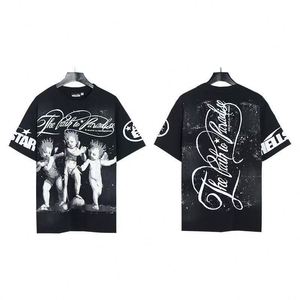 High Quality 100%cotton Graphic T Shirt Dhirts Y2K Oversize Streetwear Tshirt <strong>Designer</strong> Vintage Hell <strong>Stars</strong> Men's T-shirt - Product Image 4