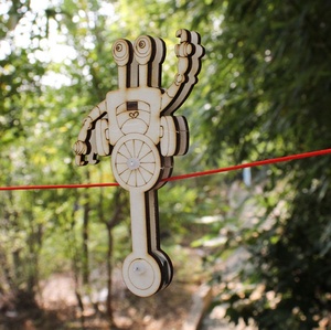Robot que Camina sobre un Hilo, Número 1, Tecnología de Madera Hecha a Mano, Pequeña Invención, Experimento Científico STEAM, Ayuda Didáctica para Niños de 5 a 13 Años - Product Image 5