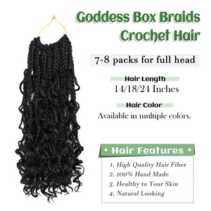 <span class=keywords><strong>Extensiones</strong></span> de Cabello Ombre <span class=keywords><strong>con</strong></span> Puntas Rizadas Estilo Bohemio, <span class=keywords><strong>Trenzas</strong></span> Box Braids Cortas <span class=keywords><strong>con</strong></span> Puntas Rizadas, Cabello de Ganchillo Estilo Bohemio - Product Image 2