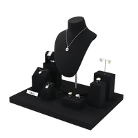Support de présentation de bijoux en microfibre de luxe FANXI, modèle TT229, taille 6*6*12, personnalisable pour bagues, bracelets, colliers, boucles d'oreilles