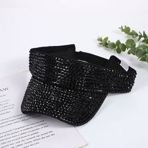 Chapeaux d'été polyvalents d'extérieur à la mode et à la mode avec strass et sans chapeaux en gros - Product Image 6