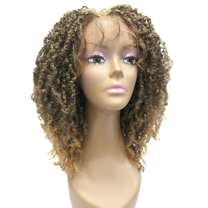 Nouveautés Perruques synthétiques de haute qualité en fibre résistante à la chaleur, style dreadlocks néerlandaises, pour femme noire, <span class=keywords><strong>perruque</strong></span> transparente sans nœuds, torsades printanières, avec devant transparent - Product Image 2