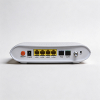 Equipo de Red Óptica FTTH, Módem Terminal Óptico ONU GEPON GPON EPON con Puerto Dual PON, 4FE+WiFi+CATV, SFP
