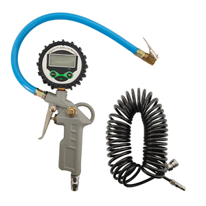 Manomètre numérique pour pneus, testeur de pression des pneus, pistolet de gonflage avec tuyau en caoutchouc robuste - Product Image 6