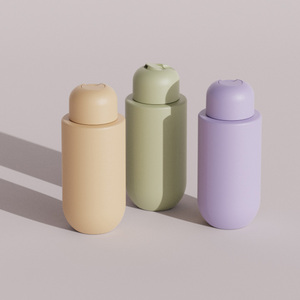 Botella de HDPE de 200ml, <span class=keywords><strong>250ml</strong></span>, 300ml, 350ml con Tapa de Disco y Acabado Suave al Tacto para Gel de Ducha, Champú y Loción Cosmética - Product Image 2