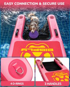 67"*43"*6" Drop Stitch Portable <b>Dog</b> <b>Pool</b> Float Inflatable Dock Platform With Boat Ramp BF11 Super Large Load-bearing and Wide De - Product Image 2