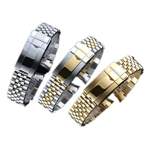 Dayjust watch replacement solid links stainless steel watch band strap Jubilee Bracelet