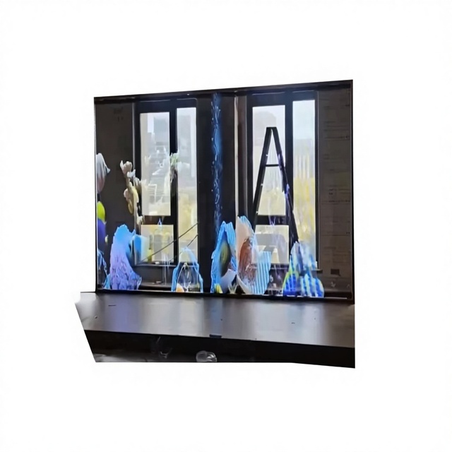 LED Holographic Honeycomb Screen 65536 Pixels Paste-on Mounting Mall Exhibition Shows Special-shaped Multimedia Saiwei 3.91-3.91