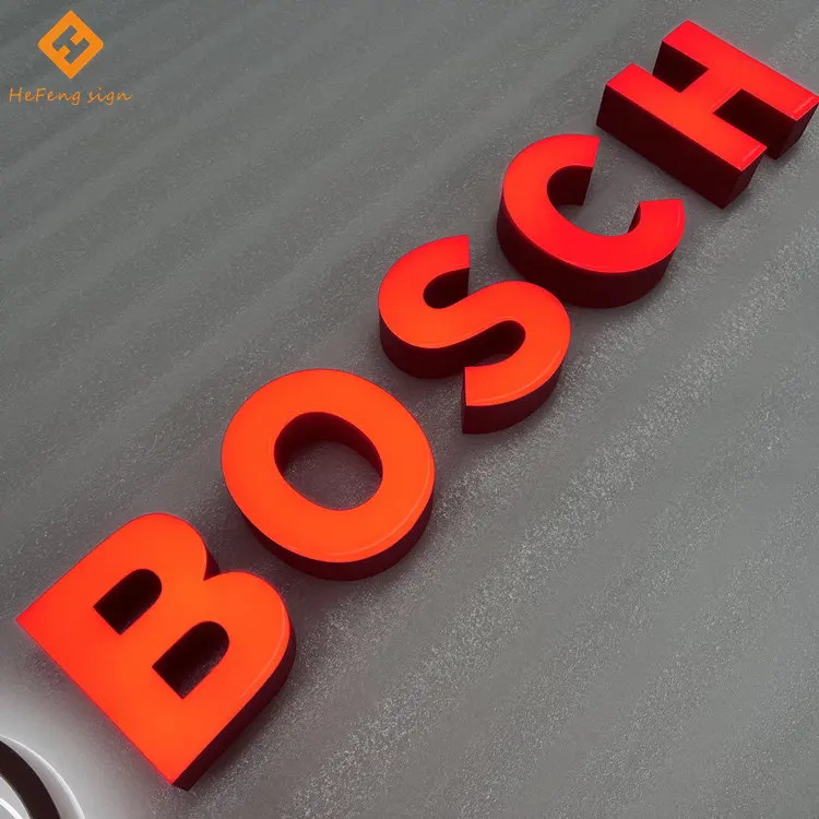 Custom Electronic Epoxy Resin Channel Letters Logo Interior 3d Led Shop Sign