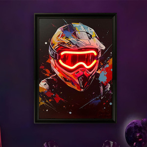 Knight LED picture frame neon indoor hanging <b>wall</b> decoration luminous hanging painting USB powered <b>dimmable</b> ambient <b>light</b> 5V - Product Image 1
