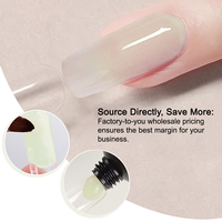 Polygel Lumineux en Bouteille 45g, Vente en Gros, Sans HEMA, Sans Di-HEMA, Naturel, Vegan, Non Toxique, Écologique, Fluorescent dans le Noir