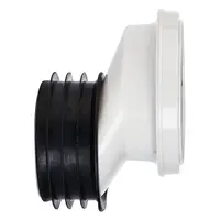 Connettore Offset-WC WC Rifiuti Tubo di Connettore-Spingere Fit Seal Kit-Posteriore Unità di Acqua/Terreno di Uscita Joiner Adattatore