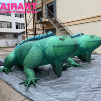 Lézard gonflable sur le thème de la jungle pour la décoration d'événements