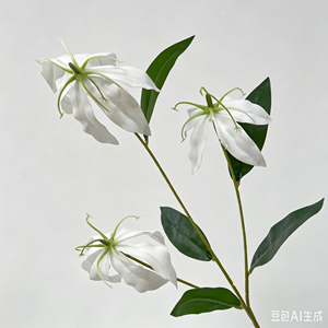 Fiori Artificiali in Seta, Gigli Fiammeggianti Stampati in 3D, Decorazione per Sfondi di Feste, Effetto Tattile Idratante, Colore Personalizzabile per Matrimoni - Product Image 6