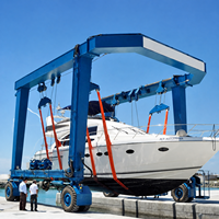 120 Tonnen 500 Tonnen Bootshebekran Mobiler Bootshebekran Preis Marine-Reisehebevorrichtungen für Boote