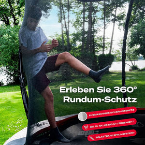 <span class=keywords><strong>Trampoline</strong></span> extérieur Zoshien <span class=keywords><strong>de</strong></span> 16 pieds avec système <span class=keywords><strong>de</strong></span> pulvérisation à <span class=keywords><strong>360</strong></span>°, lit <span class=keywords><strong>de</strong></span> saut cool avec <span class=keywords><strong>filet</strong></span> <span class=keywords><strong>de</strong></span> sécurité pour les enfants, amusement estival - Product Image 3
