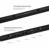 Pabrik OEM Tablet PC 2-in-1 Windows 11 10,1 Inci Layar Sentuh IPS Komputer Logam Portabel untuk Tugas Sehari-hari Perusahaan Komersial