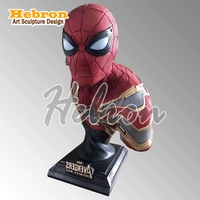 Vente Flash : Sculpture de Personnage Iron Man, Buste Spider-Man, Magnifique Statue de Collection en Résine Inspirée du Cinéma