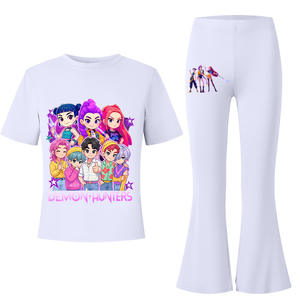 Nueva camiseta Demon Hunters para niña y niño, conjunto informal de moda, estampado, para hombres, mujeres y niños, colorido, de manga corta, regalos de Navidad - Product Image 2