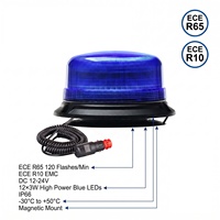 Feux de signalisation LED ronds à aimant 12/24V, très vendus, blanc, rouge, bleu, ambre, lampe rotative stroboscopique pour véhicule, camion
