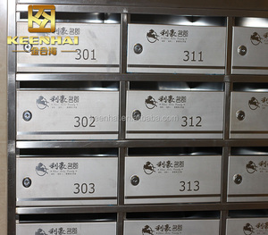 Modern Stainless Steel Vintage Mailbox <strong>Standing</strong> Wall Mounted Parcel <strong>Post</strong> <strong>Box</strong> with Lock for Apartment Residential Use - Product Image 5