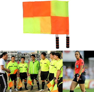 Drapeaux d'arbitre de football de sport réglables de couleur rouge et jaune personnalisés en usine professionnelle avec poignée en mousse - Product Image 6