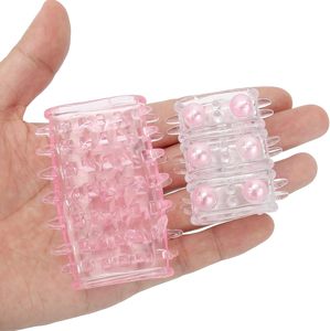 Manchons de pénis réutilisables, préservatifs de couleur aléatoire, agrandisseur de bite pour hommes, jouets sexuels de stimulation du point G pour couples - Product Image 4