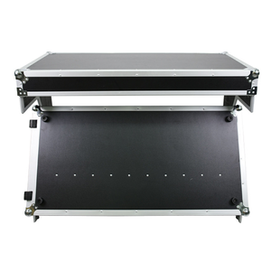 Flight Case Pieghevole Personalizzato per Attrezzatura da <span class=keywords><strong>DJ</strong></span> con Funzione di Tavolo e Vassoio per Laptop in Lega di Alluminio Comodo Stampato su Misura OEM - Product Image 4