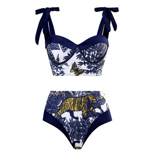 Fabricant <span class=keywords><strong>de</strong></span> maillots <span class=keywords><strong>de</strong></span> <span class=keywords><strong>bain</strong></span> modernes Sarong Beachwear <span class=keywords><strong>Maillot</strong></span> <span class=keywords><strong>de</strong></span> <span class=keywords><strong>bain</strong></span> personnalisé à imprimé floral avec bretelles à volants en V profond avec couvertures - Product Image 2
