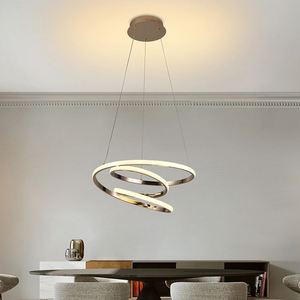 Lampe à suspension moderne en acrylique avec anneau circulaire pour plafond, petite taille, éclairage de lustre à LED pour cuisine, salle à manger, hôtel - Product Image 3