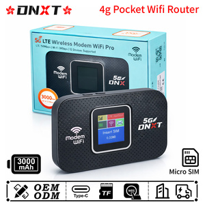 Router WiFi de Bolsillo DNXT WiFi6 300Mbps 4G, WPS, 3000mAh, Modo AP, Tipo-C, WiFi Inalámbrico para Viajes - Product Image 1