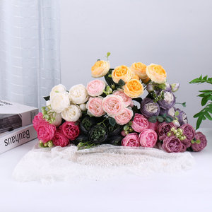 Modern Brilliantart - Ramos de Rosas Artificiales <span class=keywords><strong>Ross</strong></span> Stem de 26 Pulgadas, 2 Capullos de Flor, Tela/Plástico/Alambre de Hierro de Alta Calidad, Larga Duración - Product Image 3