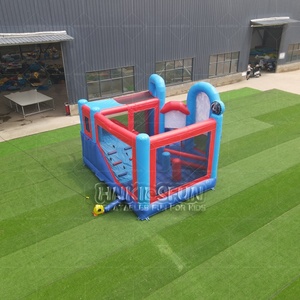 Grand château sautant plein d'entrain à louer Mar-vel Aveng-ers Maison <span class=keywords><strong>de</strong></span> rebond Toboggan Combo Gonflable Ville amusante rebondissante - Product Image 4