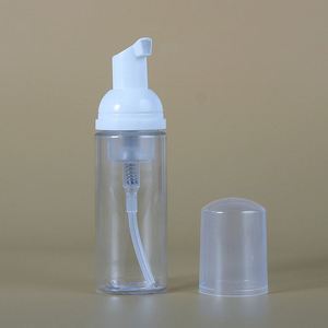 2oz/60ml Plastic Foam Pump Bottle Empty Face Eyelashes Cosmetic Bottle <b>Cleaner</b> Soap Dispenser for Cleaning Foam Bottle - Product Image 1