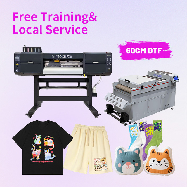 Baysoon New 24 Inch Industrial DTF Printer 60cm 4 Head Full-Automatic Pigment Ink Epson Printhead