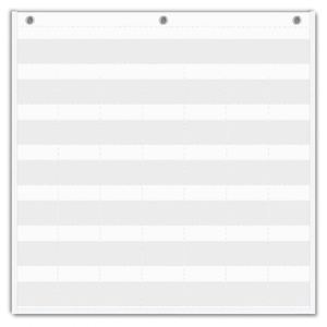 Calendrier mensuel de classe en tissu blanc pour cartes de 2,75 x 2,75 pouces – Indispensable pour l'école et l'organisation à domicile - Product Image 1