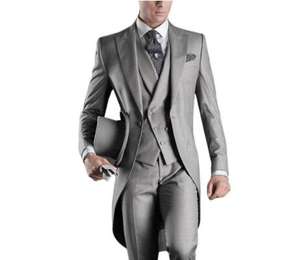 Traje de Hombre Azul Marino de <span class=keywords><strong>3</strong></span> Piezas con Solapa en Pico para Cena, Boda, Novio, Fiesta de Graduación, Novio, Nuevo Modelo 2025 - Product Image 1