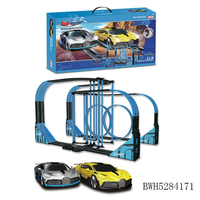 Set Mainan Kereta Api Model Skala Rel Bertenaga Baterai