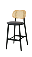 Tabourets et chaises de bar modernes en cuir PU avec base en métal pour restaurants, hôtels et espaces commerciaux