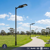 Lampe solaire de rue haute puissance 40W 6000LM certifiée CE RoHS ISO IP65, lampadaire LED pour autoroute, parking, route de village