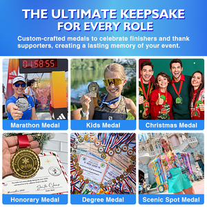 Medaglia Personalizzata per Rugby, Premio Economico per <span class=keywords><strong>Primo</strong></span> Posto, Medaglia Sportiva in <span class=keywords><strong>Metallo</strong></span> 3D Placcata Oro per Gare di Basket - Product Image 4