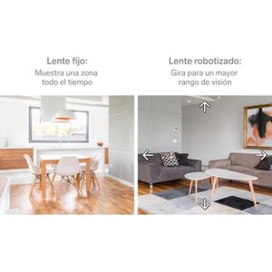 Pabrik H.265 kamera keamanan Wi-fi lensa ganda 2 MPX robot dengan dukungan pelacak gerak 256G kartu Sd - Product Image 4