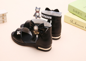 Sandales d'été à semelles souples pour filles, nouvelles chaussures de princesse pour enfants, chaussures de plage à bout ouvert pour petites filles - Product Image 5