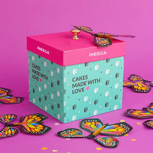 Caja de Regalo Sorpresa para Fiesta de Cumpleaños con Cierre Magnético, Materiales Reciclados, Cartón Corrugado Kraft - Product Image 3