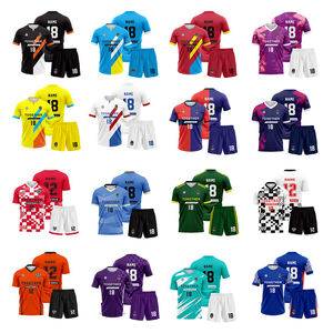 Maillot <span class=keywords><strong>de</strong></span> football rétro classique - 100% polyester extensible, séchage rapide, respirant, manches courtes, été - Product Image 4